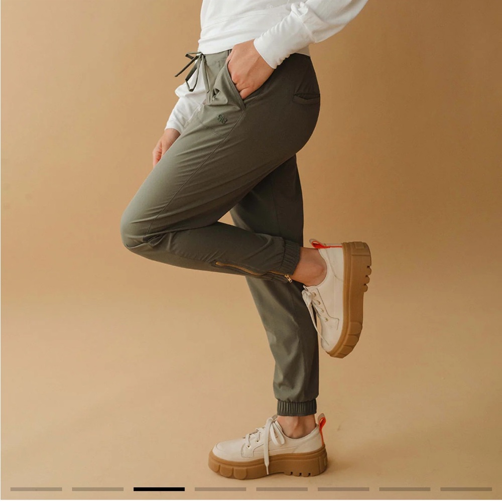 Albion Olive Green Track Pants